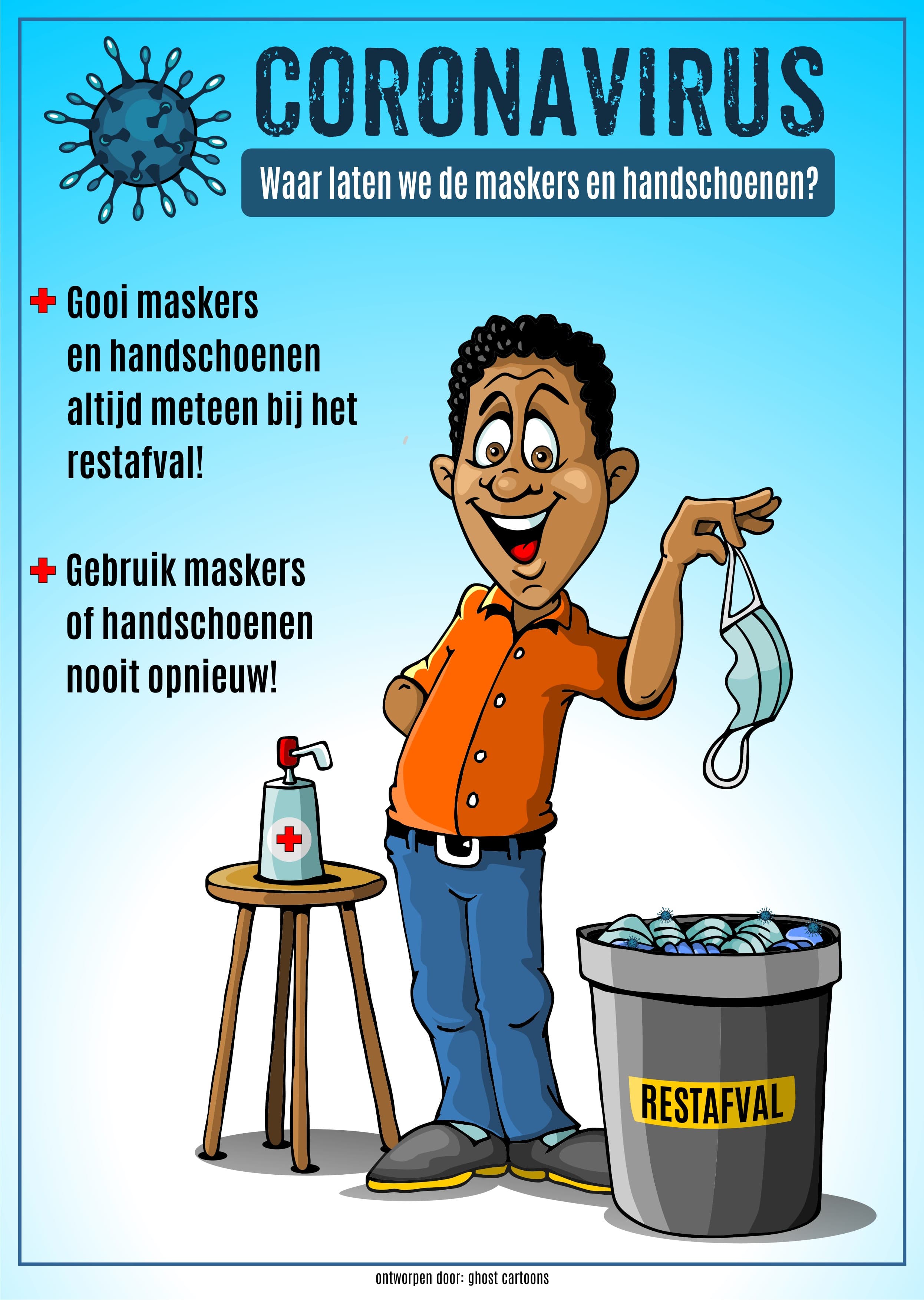 UNEP lanceert sensibiliseringscampagne over afvalbeheer mondmaskers en handschoenen