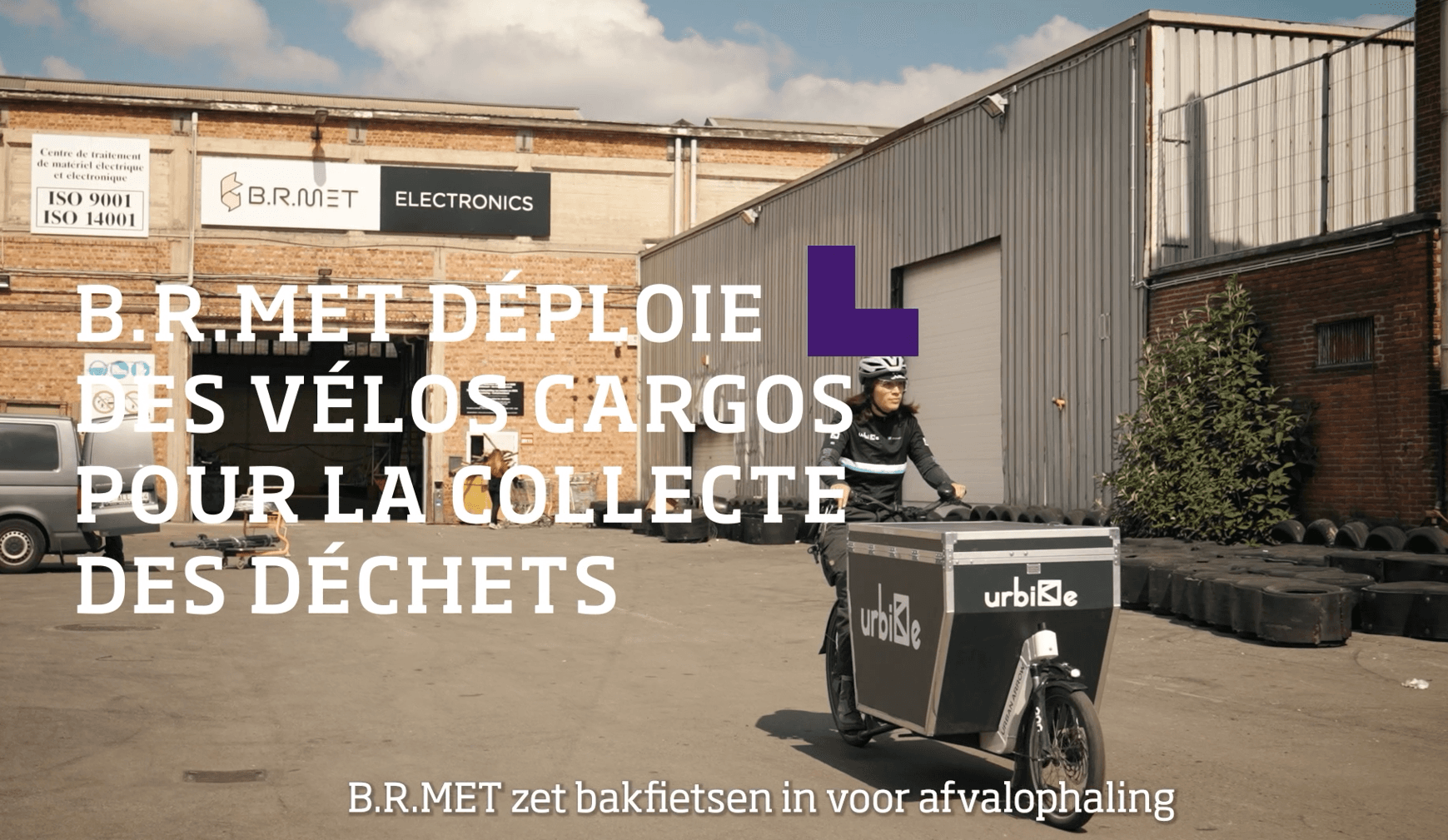 B.R.MET zet bakfietsen in voor afvalophaling